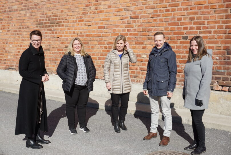 Emma Westerlund, Sara Åhman, Heidi Matinlassi, Tomas Knuts, Sara Libäck-Sandin.