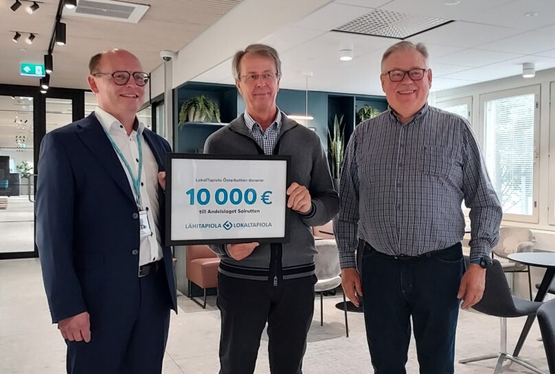 LähiTapiola Pohjanmaa 10 000 € lahjoitus