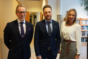 Ulf Nylund, Mikael Hallbäck, Paula Erkkilä.