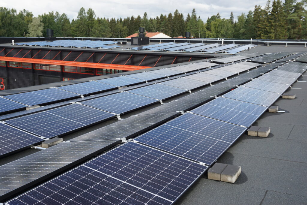 Solpaneler Campus Kungsgården Solkraft