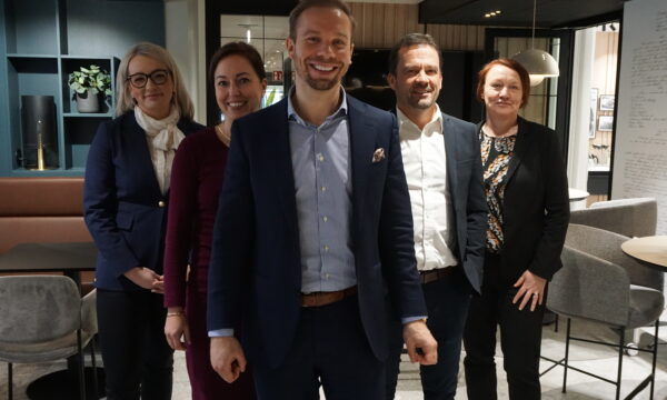 Hannah Malkamäki, Heidi Äijö, Joel Sunabacka, Johan Back, Åsa Kronlund. LokalTapiola Österbotten.