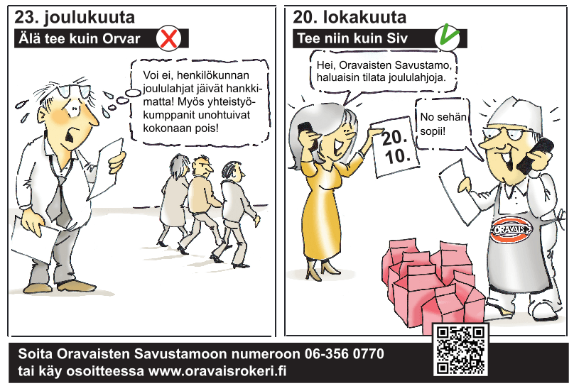 Oravaisten Savustamo piirroskuva
