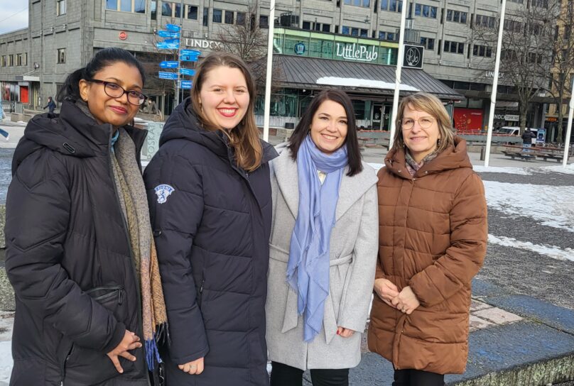 Nethra Wagarachchige, Johanna Reponen, Anna Hakkari, Pia Jünger.