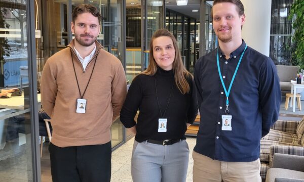 Markus Broman, Pia-Maria Kuusiniemi, Kristian Åsvik. LokalTapiola ÖSterbotten