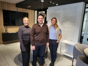 Alexandra Hellstén, Lauri Laaksonen, Matilda Hassel. LokalTapiola Österbotten, LähiTapiola Pohjanmaa