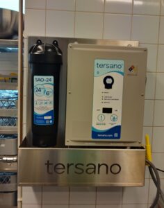 Den här Tersano-enheten används av en restaurang.