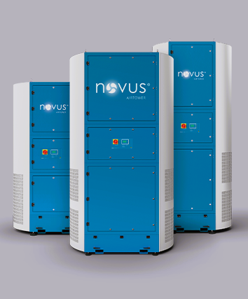 Det finns olika storlekar av Novus Airtower. Novus Airtower on saatavana eri kokoisena.