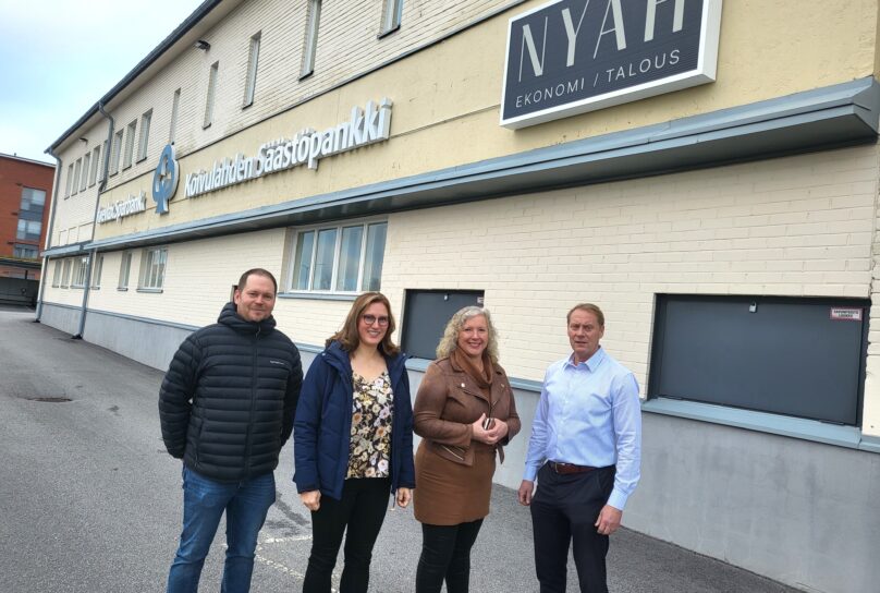 Simon Nygård, Sarah Ahlbäck, Hilkka Stenman, Fredrik Björk, NyAH Ekonomi Talous, Sp Koti SPB hem Vaasa Vasa, Kvevlax Sparbank, Koivulahden Sässtöpankki