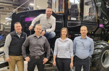 En del av Logsets ledningsgrupp: Ron Back, Jonas Hedström, Pascal Rety, Malin Ahlnäs och Mika Oinas.