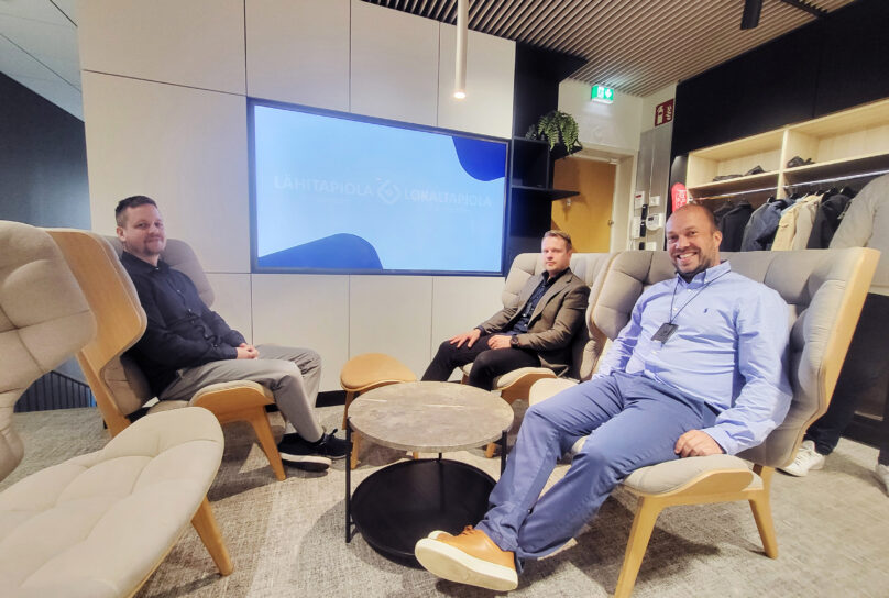 Conny Ludén, Tomas Smedman, Tuomas Puutio. LokalTapiola Österbotten, LähiTapiola Pohjanmaa