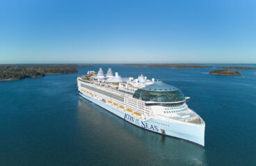 The first ship in the ICON class, Icon of the Seas, was launched in early 2024. Copyright: Meyer Turku