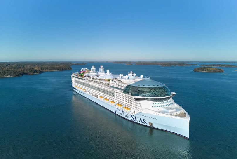The first ship in the ICON class, Icon of the Seas, was launched in early 2024. Copyright: Meyer Turku