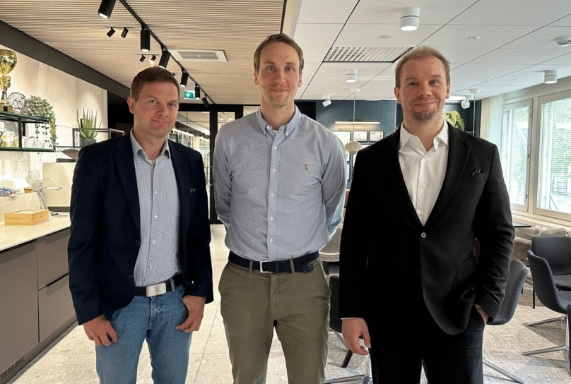 Lasse Vuola, Erik Riska, Joel Sunabacka. Fundu, LokalTapiola Österbotten, LähiTapiola Pohjanmaa