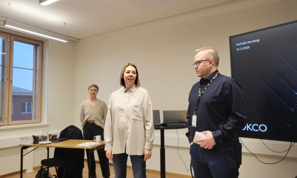 Nathalie Myrskog, Johanna Långskog, Matias Båsk. Korsholms kommun, DKCO