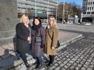 Eva Bligt-Lindén, Johanna Punkari, Miia Lammi.