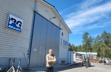 PG Made, ProGo Robotics och Tedoras verksamhet hittas på Balticvägen i Bosund. På bild Robin Ahlskog.