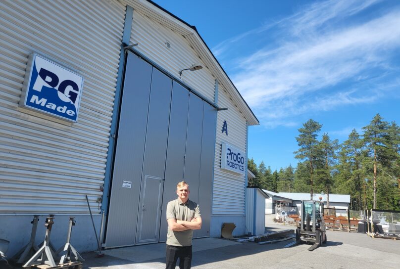 PG Made, ProGo Robotics och Tedoras verksamhet hittas på Balticvägen i Bosund. På bild Robin Ahlskog.