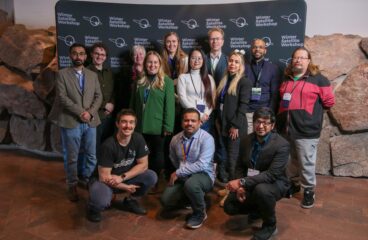 Osa Kvarken Space Centerin tiimiä Winter Satellite Workshopissa tammikuussa 2026.